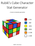 Rubik’s Cube Character Stat Generator