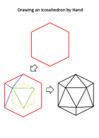 Draw an Icosahedron by Hand - Simple and Stepwise