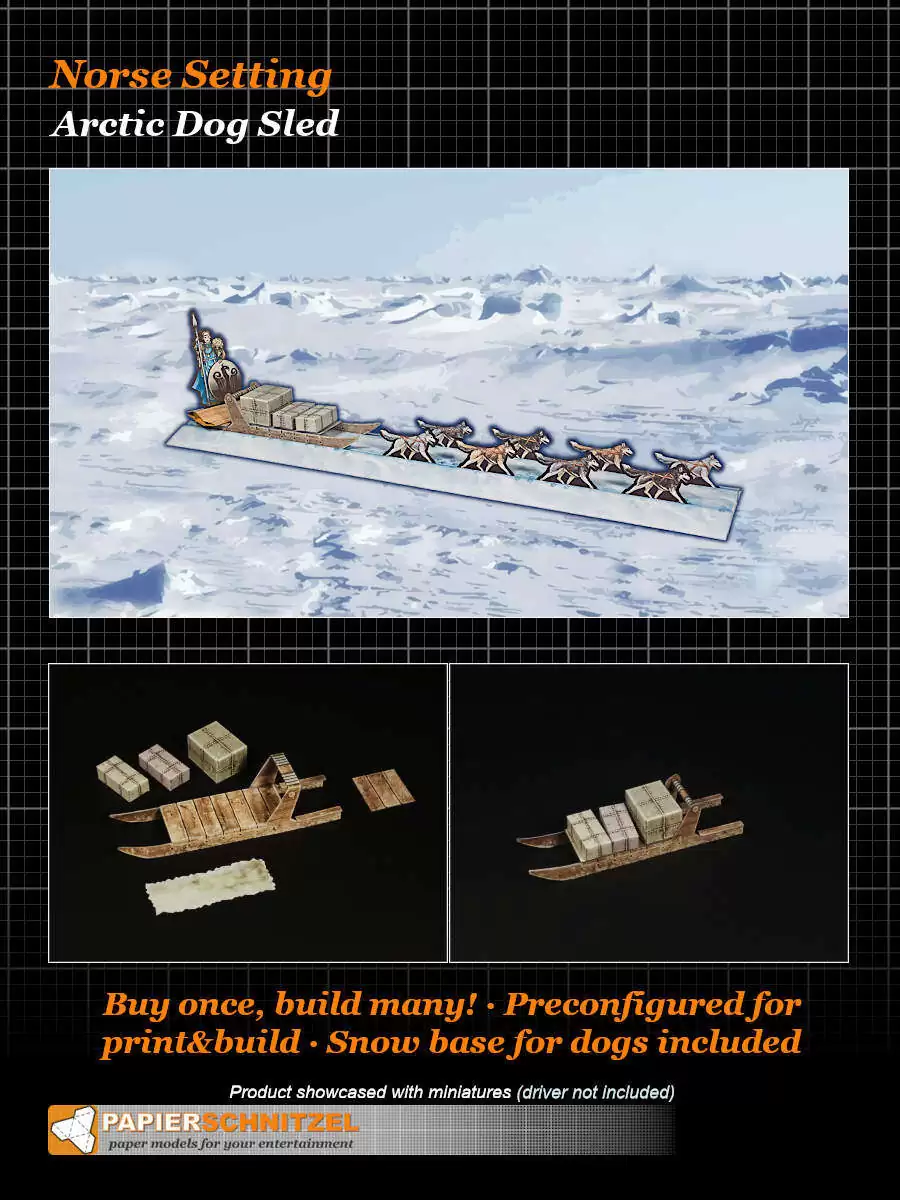 Arctic Dog Sled - Papierschnitzel | GENERAL | GENERAL