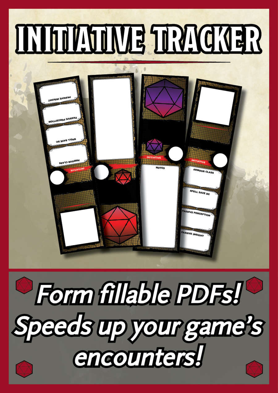 D&D 5th Edition Initiative Tracker Matthew Perkins DriveThruRPG