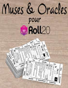 Muses & Oracles pour Roll20 (noir & blanc)