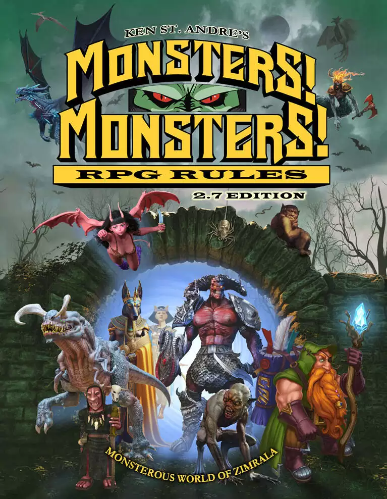 Monsters! Monsters! 2.7 Edition - Trollgodfather Press | DriveThruRPG