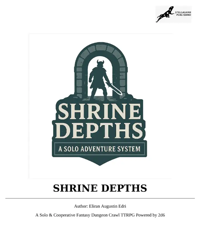 Shrine Depths: Solo Adventure Rules