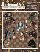 Darkwoulfe's Virtual Tabletop(VTT) Token Pack - Customizable Character Kit Pack 8