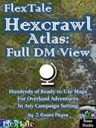 FlexTale Hexcrawl Atlas: Full DM View: Western Realm of Aquilae