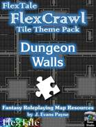 FlexTale FlexCrawl Tile Theme Pack DNG-01: Dungeon Walls