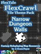 FlexTale FlexCrawl Tile Theme Pack DNG-02: Narrow Dungeon Walls