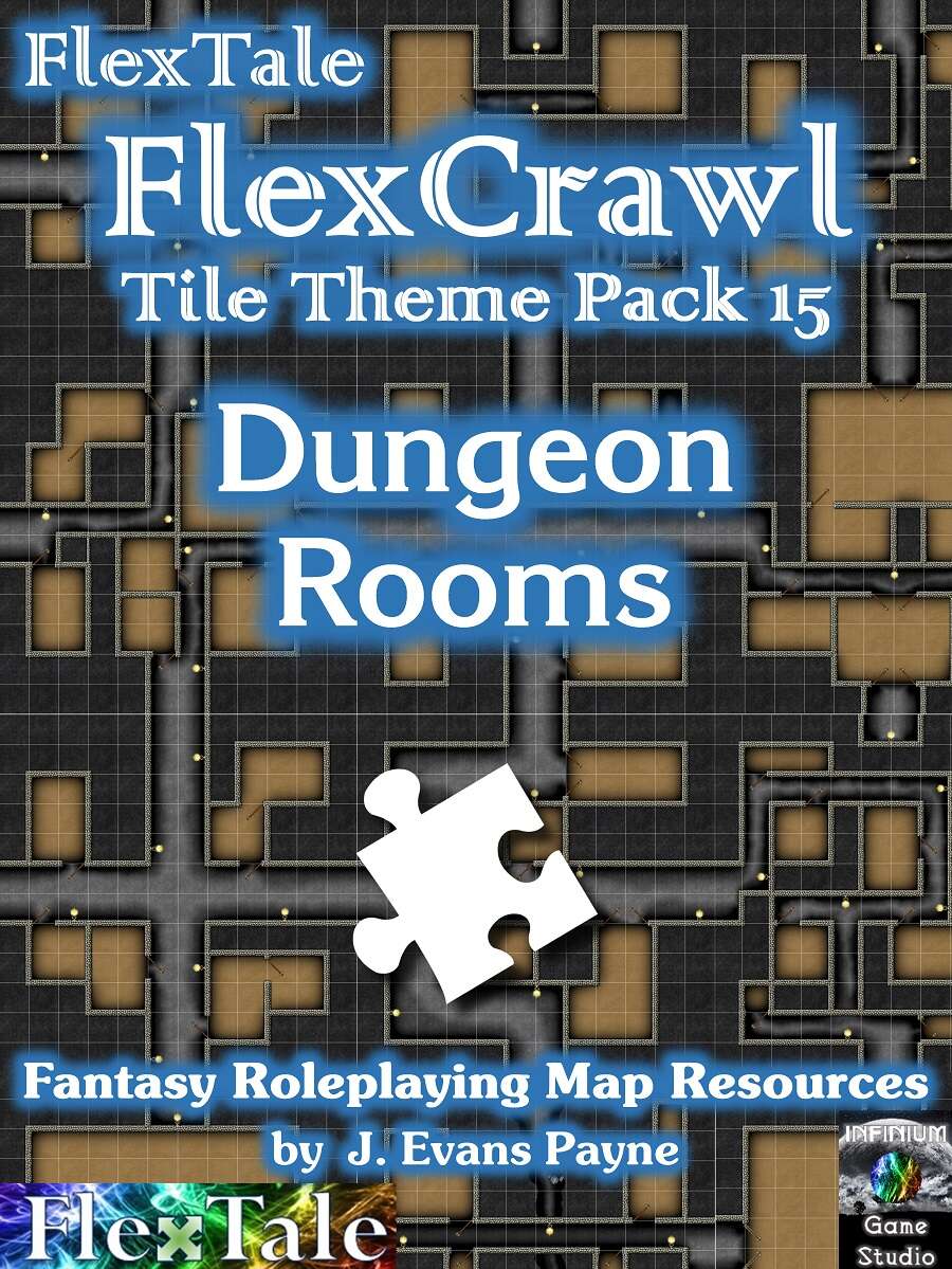 FlexTale FlexCrawl Tile Theme Pack DNG-15: Dungeon Rooms - Infinium Game  Studios | DriveThruRPG