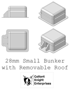 28mm Small Bunker with Removable Roof