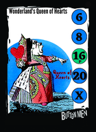 Wonderland's Queen Of Hearts - Custom Card
