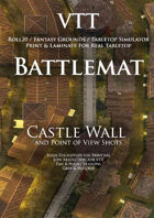 VTT Battlemap - Castle Wall