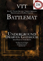VTT Battlemap - Underground Dwarven Gatehouse