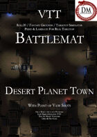 VTT Battlemap -  Desert Planet Town