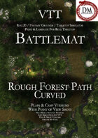 VTT Battlemap - Rough Forest Path Curved