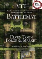 VTT Battlemap - Elven Town Forge & Market