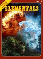 Fantasy Tokens Set 12: Elementals