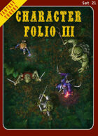 Fantasy Tokens Set 21: Character Folio 3