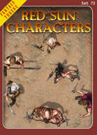 Fantasy Tokens Set 73, Red Sun Characters