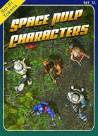 Sci-Fi Tokens Set 31, Space Pulp Characters