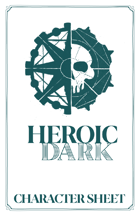 Heroic Dark Character Sheet