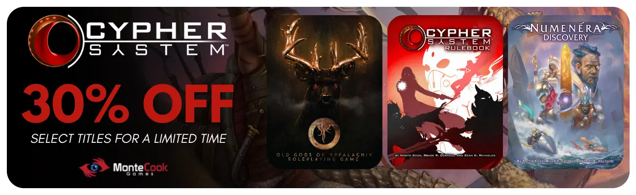 Cypher System Sale at DriveThruRPG